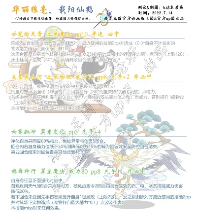 洛克王国仙羽技能表图鉴详解