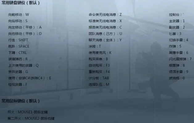 CS：GO基础操作键位全解析：移动、射击、道具与指令速成