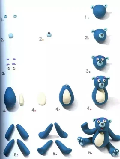 快速橡皮泥小熊玩具制作教程