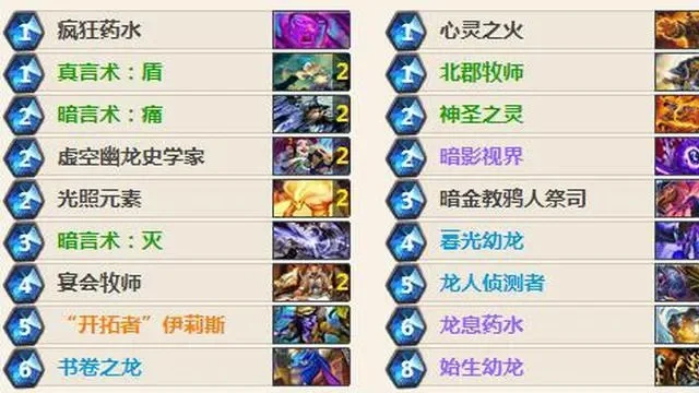 炉石传说牧师职业巫妖王攻略：心火牧、龙牧打法解析