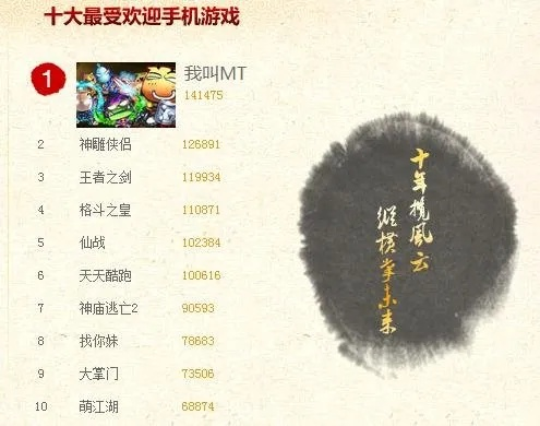 中国十大武侠游戏手游排名-中国十大武侠手游排名