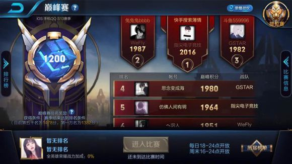 巅峰赛有什么用-巅峰赛价值解析