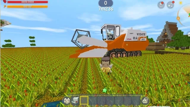 迷你世界小麦收割机