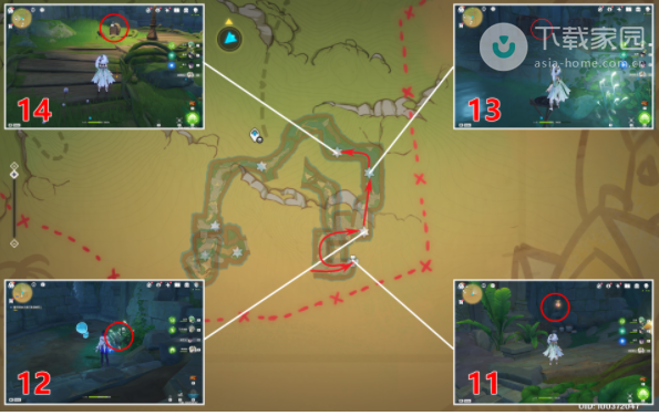 原神琉形蜃境南礼券全位置攻略