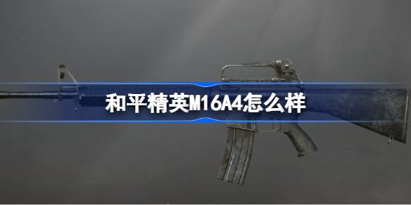 和平精英M16A4深度解析：性能、玩法与实战技巧全解析