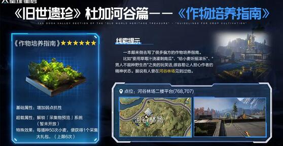 星球重启杜加河谷旧世遗珍全位置攻略