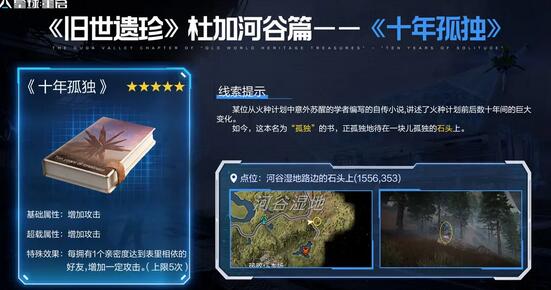 星球重启杜加河谷旧世遗珍全位置攻略