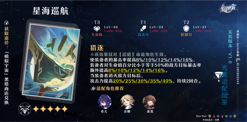 崩坏星穹铁道黑塔商店光锥兑换指南：选择与策略