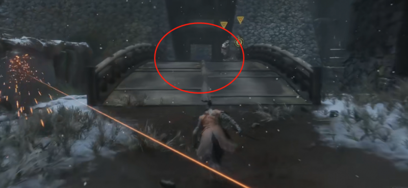 只狼忍义手机关伞的位置