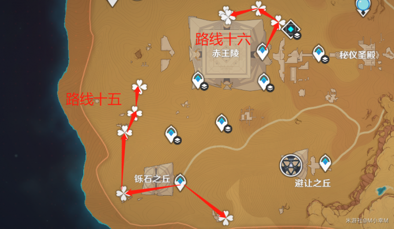 原神3.5圣金虫全图鉴：超详细采集路线与分布位置