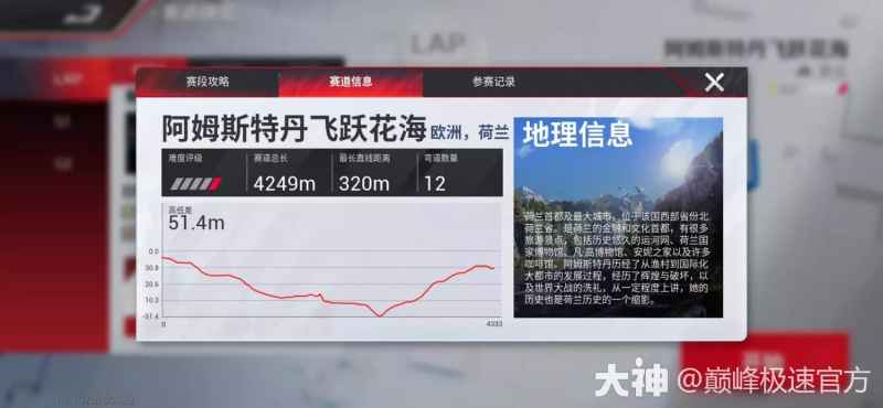 巅峰极速阿姆斯特丹赛道跑法全解析
