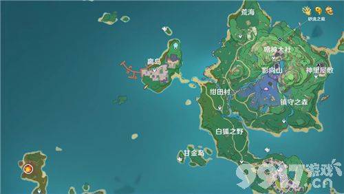 原神稻妻共有六个岛屿：详细地图与探索指南