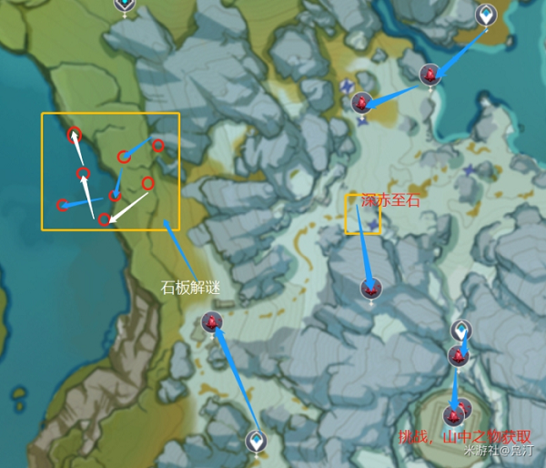 原神雪山玉髓收集全攻略：详细路线图与实用技巧