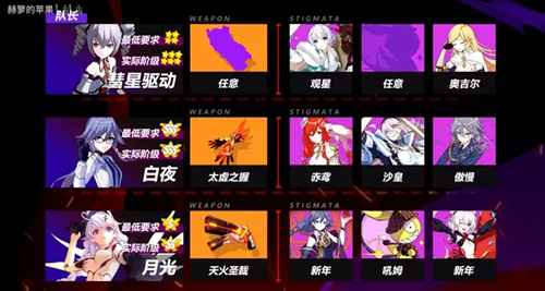 崩坏3苍骑士月魂中配阵容怎么搭？