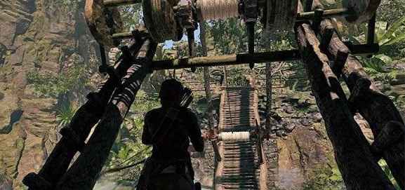 古墓丽影暗影过吊桥全攻略