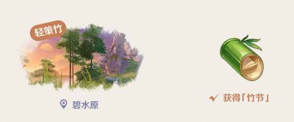 原神竹节采集全攻略：轻策庄位置及注意事项