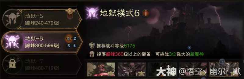 地狱6开荒攻略:战等、装备、刷野与秘境全解析