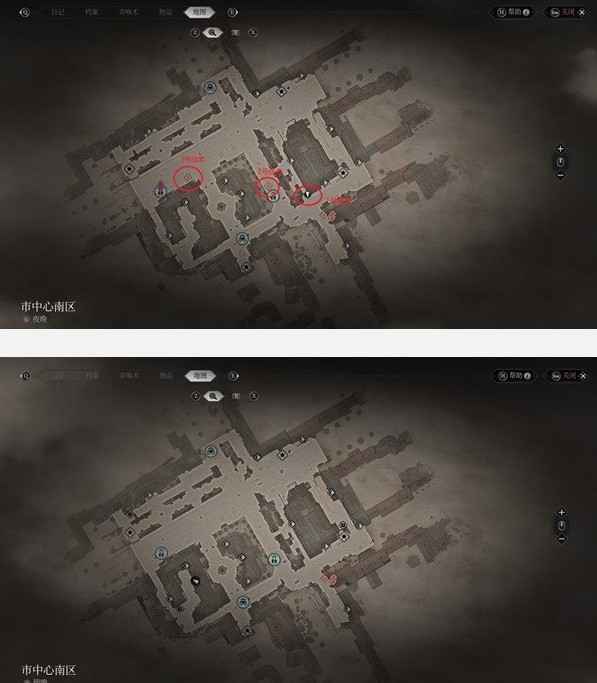 奇唤士市中心南区十二地标位置详解