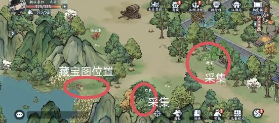 方寸对决栖霞镇全面探索指南：藏宝图、采集点与任务攻略