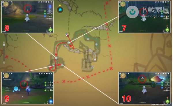 原神琉形蜃境南礼券全位置攻略