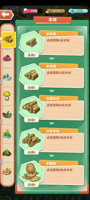 小森灵木头获取攻略：多渠道收集，升级仓库无忧