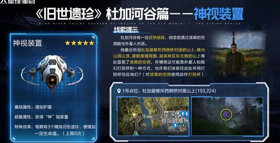 星球重启杜加河谷旧世遗珍全位置攻略