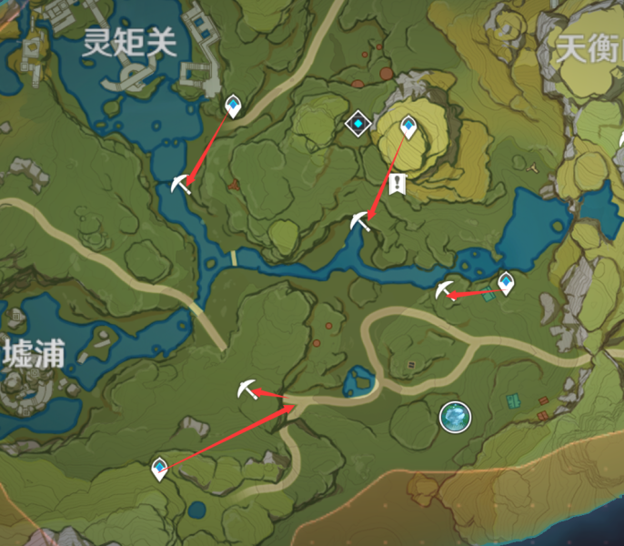 原神2.2璃月水晶矿的详细查找方法