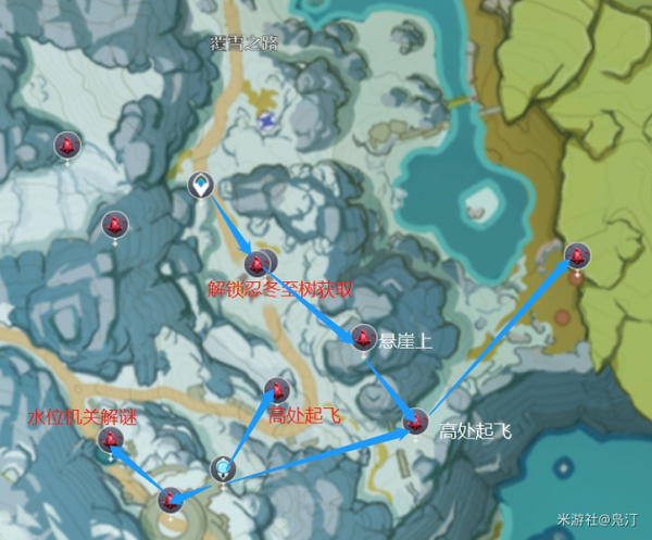 原神雪山玉髓收集全攻略：详细路线图与实用技巧