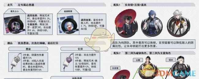 归龙潮长命锁配队思路全解析：固定与随机组合策略