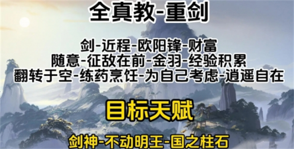 射雕手游天赋选择攻略：按门派武器搭配，打造最强角色