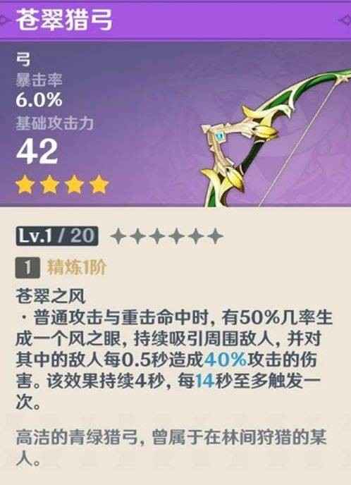 原神翠猎弓的最佳适用角色：温迪、达达利亚与菲谢尔深度解析