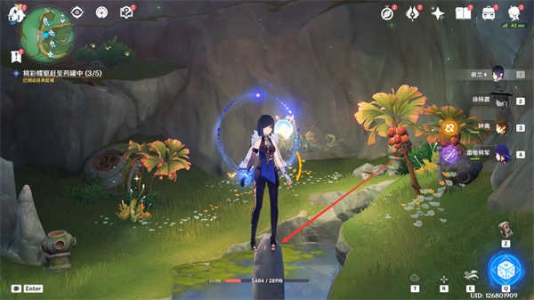 原神4.4彩蝶翩然过谷中任务完整攻略：步骤详解与彩蝶位置指引