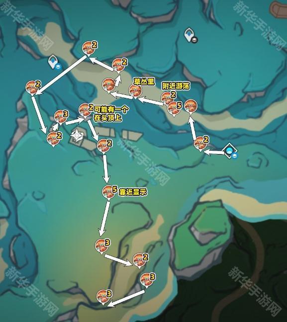 原神5.6原海异种位置全图解：香韵奏者突破材料刷怪路线