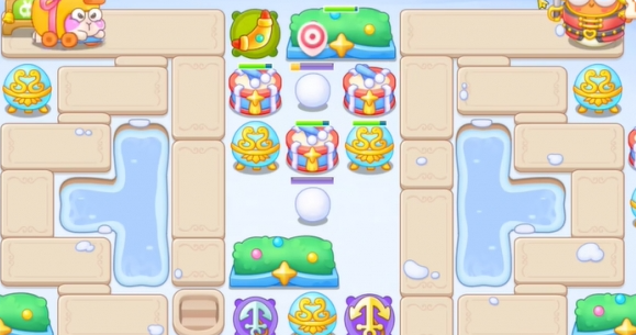 保卫萝卜4胡桃夹子第5关通关攻略与心得：回旋镖与正极电池的搭配运用