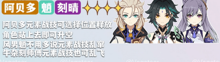 原神功能性角色图鉴：跑图解谜采集全搞定