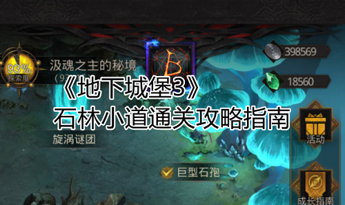 地下城堡3魂之诗石林小道通关秘籍