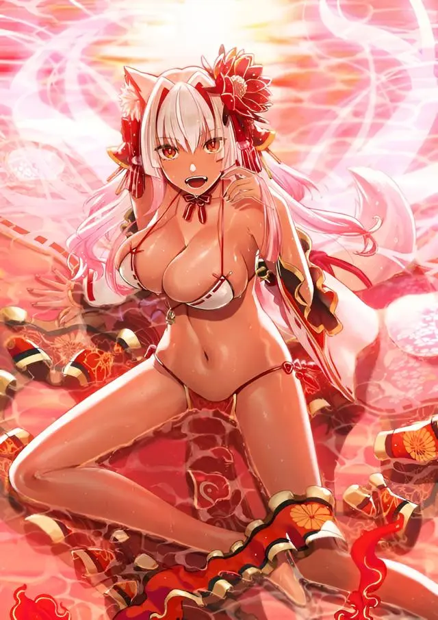 命运冠位指定日服泳装铃鹿御前灵基立绘全解析