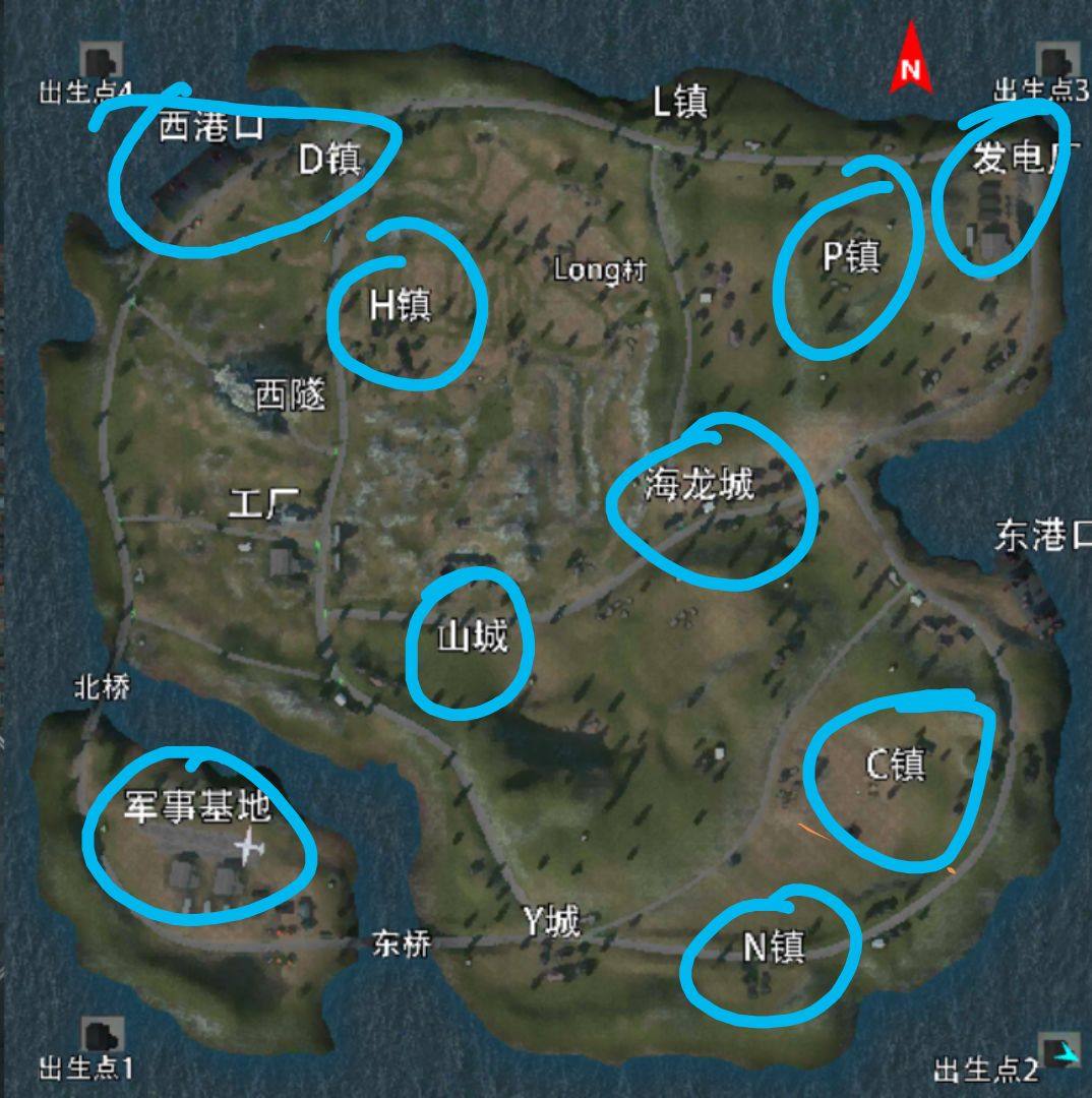放逐游戏新手大逃杀跳伞位置选择攻略