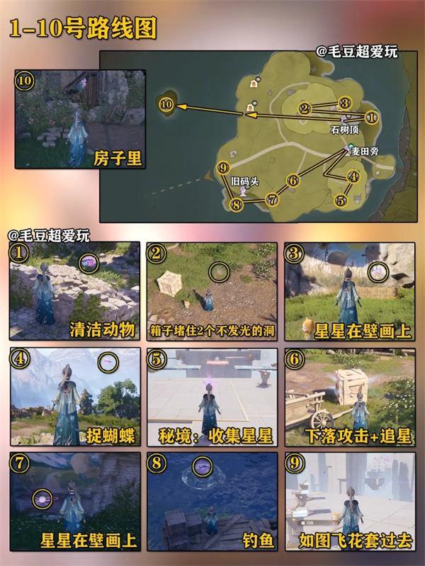 无限暖暖石树田无人区奇想星全收集指南