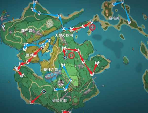 原神刀镡收集路线全解析