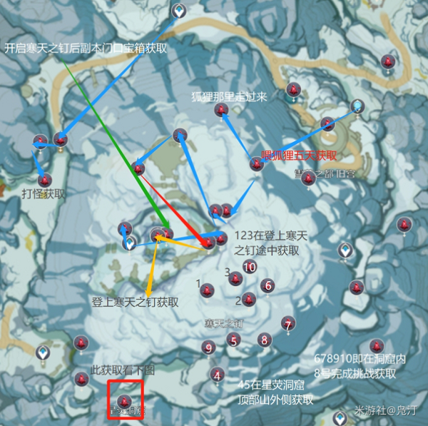 原神雪山玉髓收集全攻略：详细路线图与实用技巧