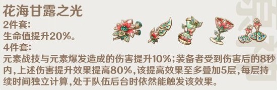 原神花海甘露之光：妮露专属的强度突破圣遗物