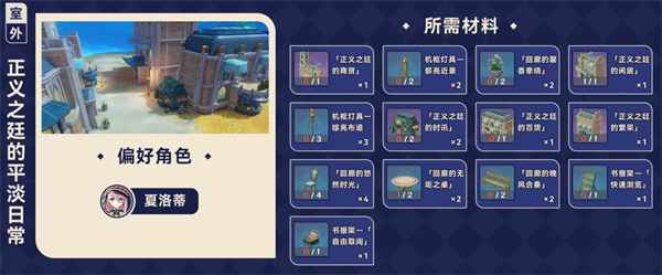 原神4.3枫丹尘歌壶赠礼套装材料全解析