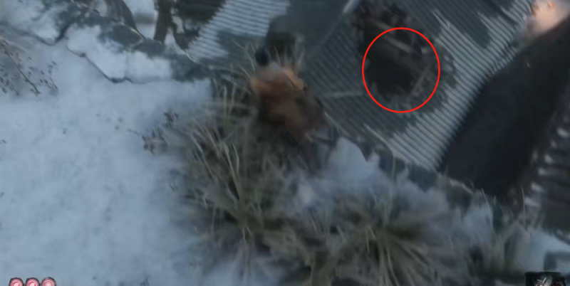 只狼忍义手机关伞的位置