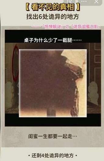 《看不见的真相》诡异闺蜜合影通关秘籍：6个隐藏细节全解析