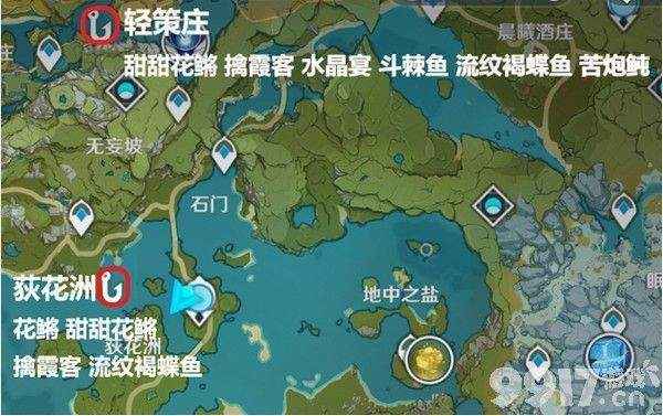 原神苦炮鲀怎么钓：位置与装备全攻略