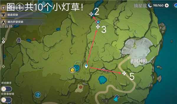 原神小灯草采集全攻略：高效刷新地点与路线