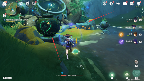 原神4.4彩蝶翩然过谷中任务完整攻略：步骤详解与彩蝶位置指引