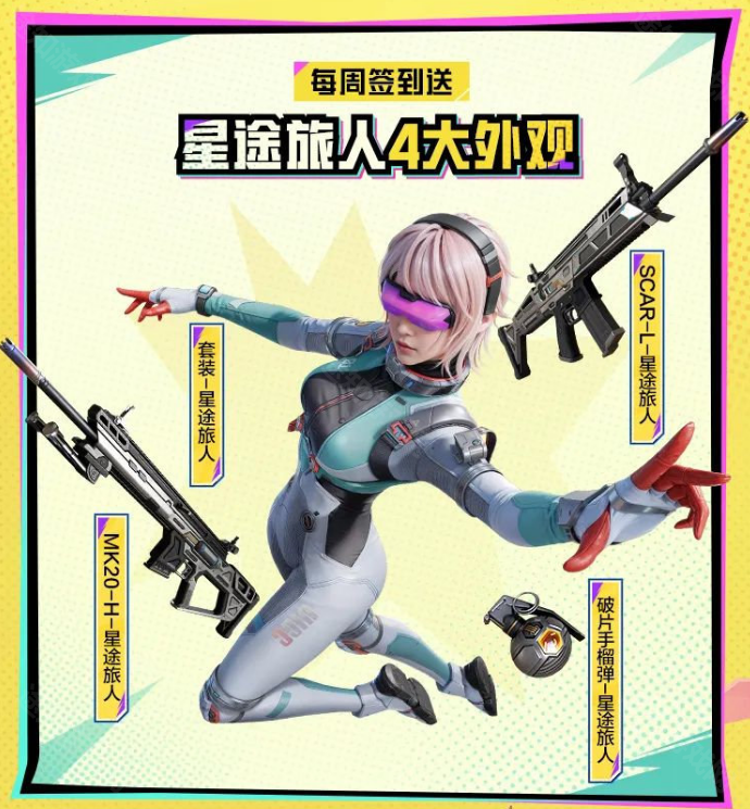 和平精英SCAR-L星途旅人枪皮获取攻略