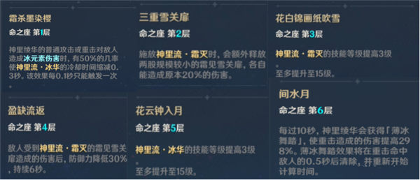 原神神里绫华几命最强？2命质变后，4命进阶解析